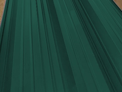 Окрашенный профнастил С8-1150, 0,5х2000 мм, зеленый мох