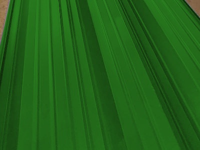 Окрашенный профнастил С8-1150, 0,5 мм, зеленая листва