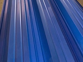 Окрашенный профнастил С21-1000, 0,7 мм, синий