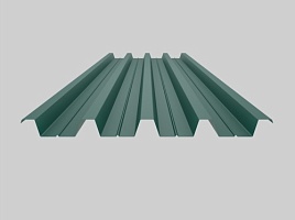 фото 1 - окрашенный профнастил н60-845, 0,7 мм, зеленый мох