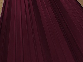 Окрашенный профнастил НС44-1000, 0,5 мм, вишневый